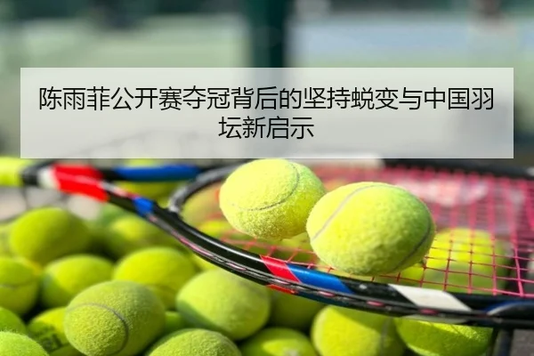 陈雨菲公开赛夺冠背后的坚持蜕变与中国羽坛新启示